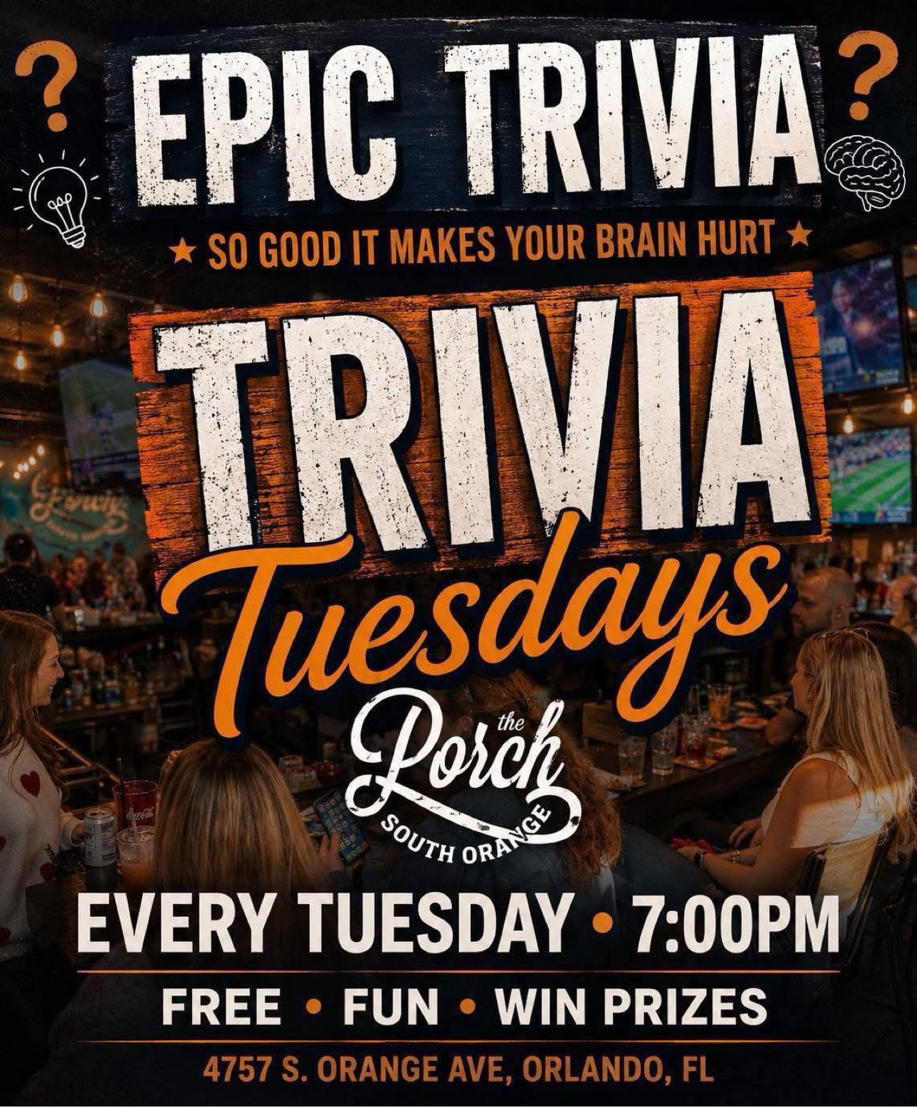 Trivia Tuesdays at The Porch South Orange